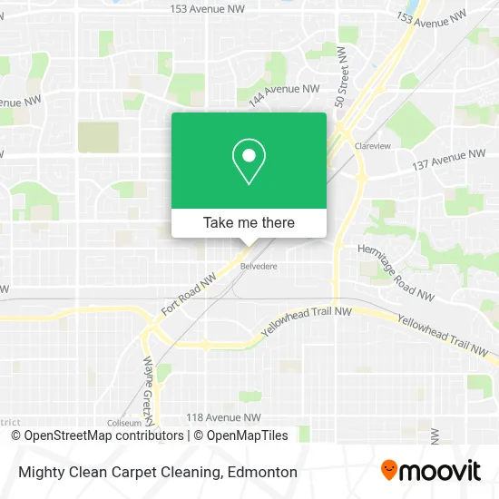 Mighty Clean Carpet Cleaning map