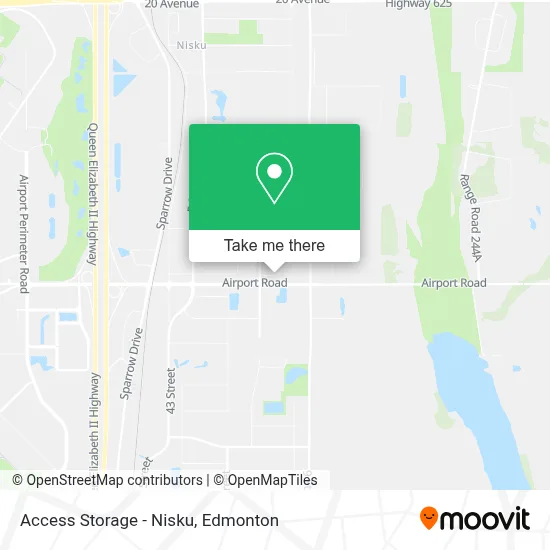 Access Storage - Nisku map