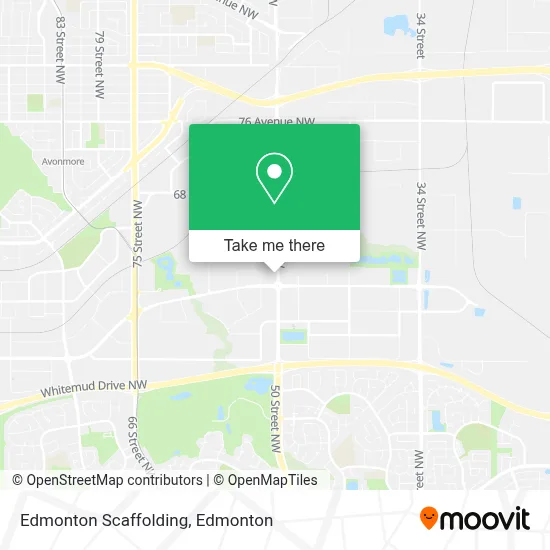 Edmonton Scaffolding map