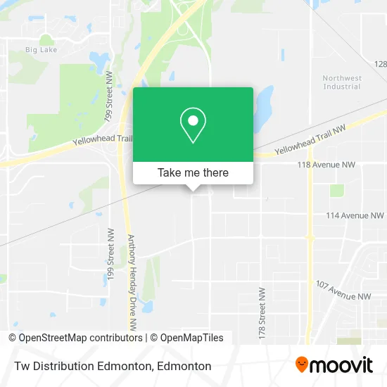 Tw Distribution Edmonton map