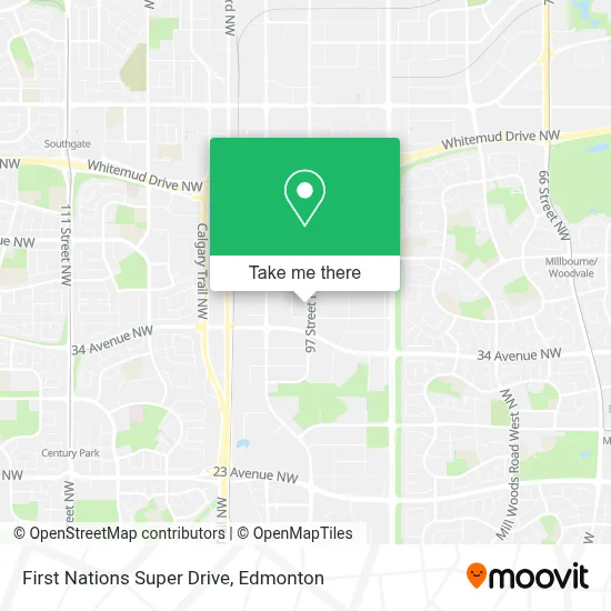 First Nations Super Drive map