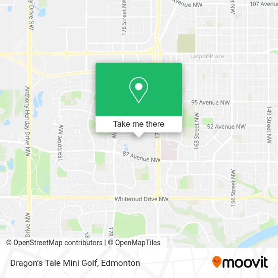 Dragon's Tale Mini Golf map