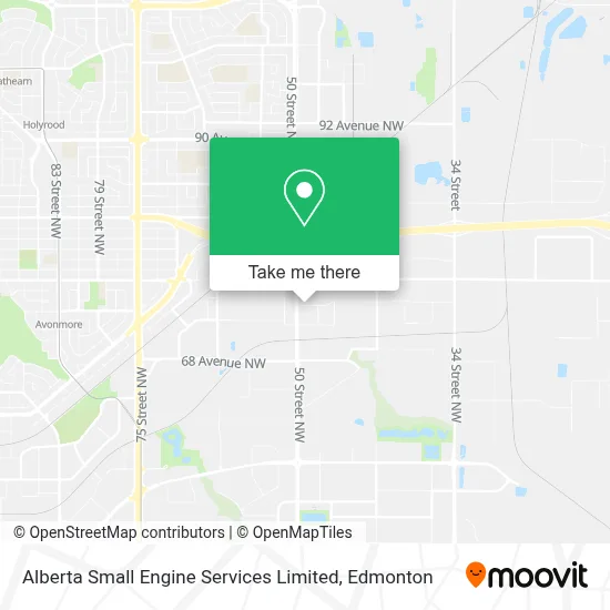 Alberta Small Engine Services Limited map