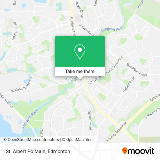St. Albert Po Main map