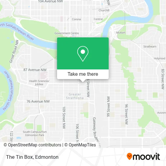 The Tin Box map