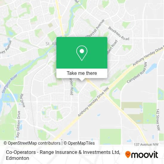 Co-Operators - Range Insurance & Investments Ltd map