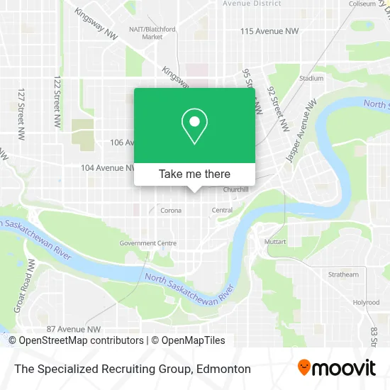 The Specialized Recruiting Group map