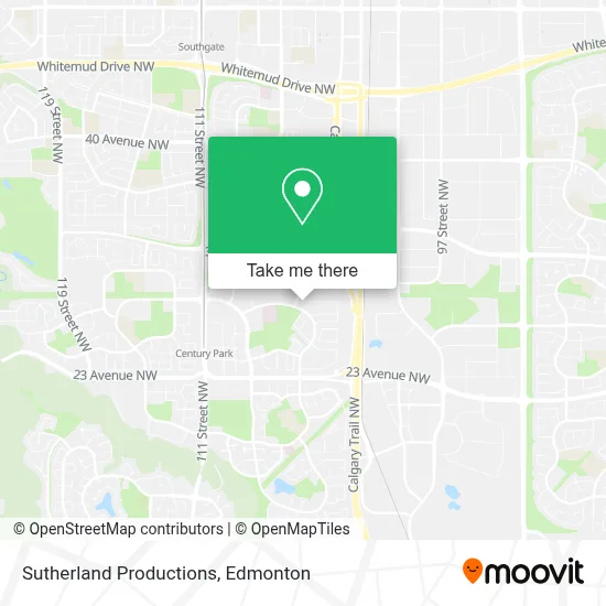 Sutherland Productions map