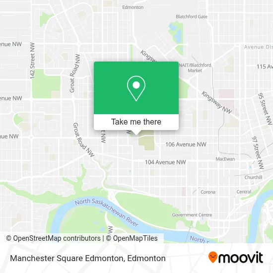 Manchester Square Edmonton map