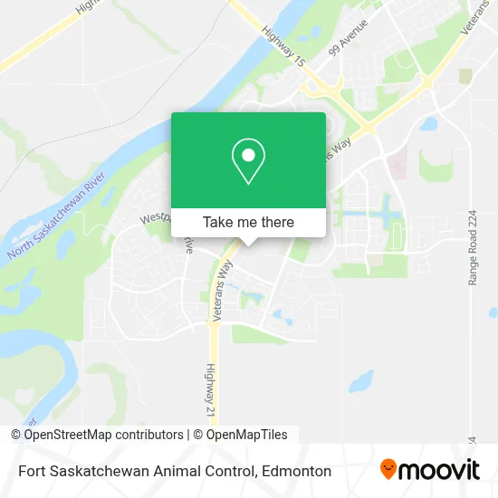 Fort Saskatchewan Animal Control map