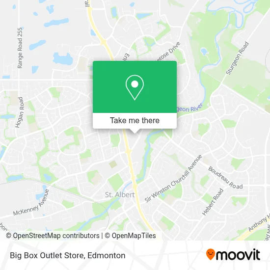 Big Box Outlet Store map