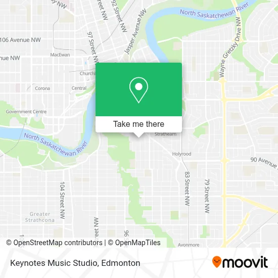 Keynotes Music Studio map