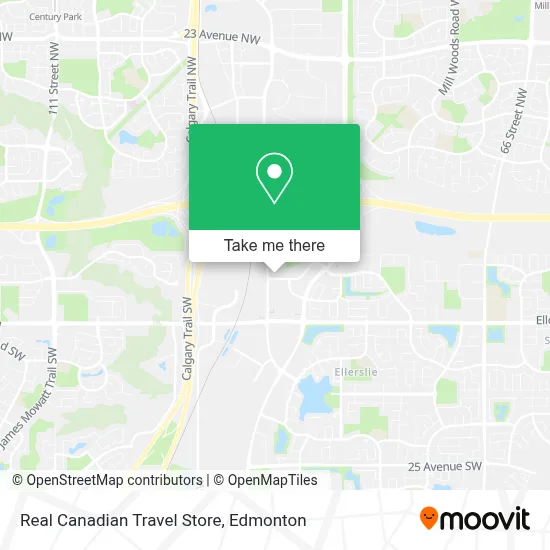 Real Canadian Travel Store map