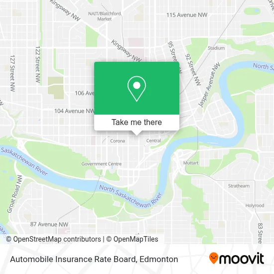 Automobile Insurance Rate Board map