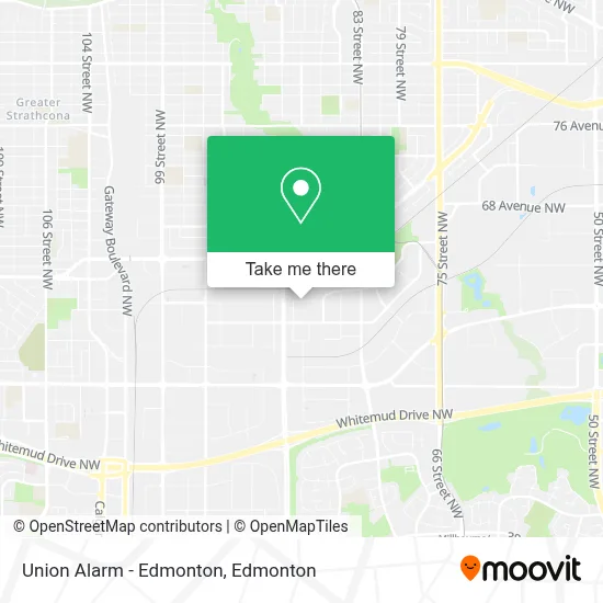 Union Alarm - Edmonton map