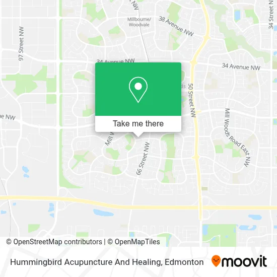 Hummingbird Acupuncture And Healing map