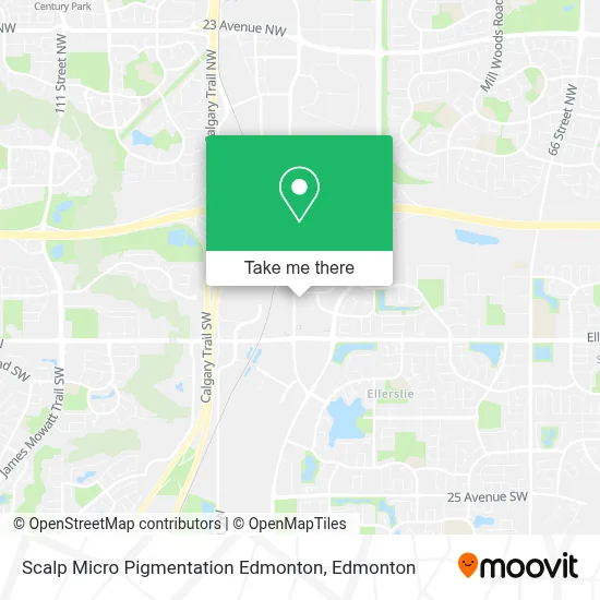 Scalp Micro Pigmentation Edmonton map