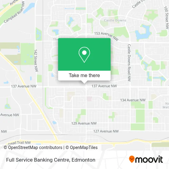 Full Service Banking Centre map