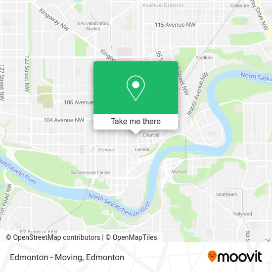 Edmonton - Moving map