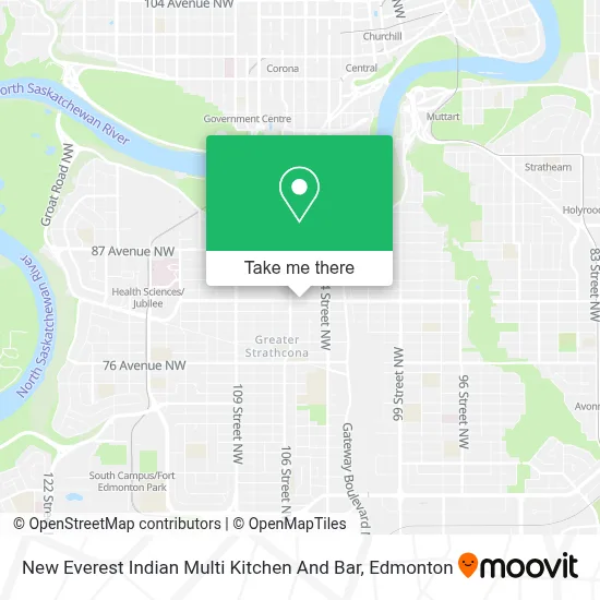New Everest Indian Multi Kitchen And Bar map