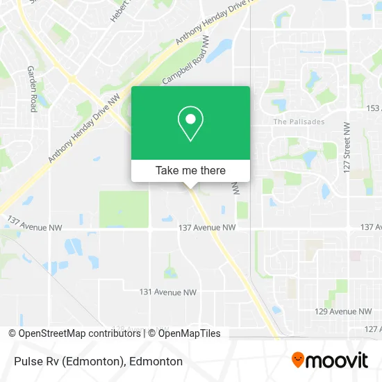 Pulse Rv (Edmonton) map