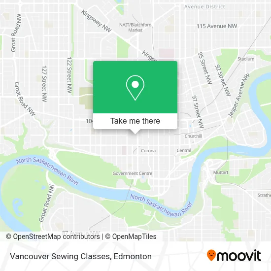 Vancouver Sewing Classes map