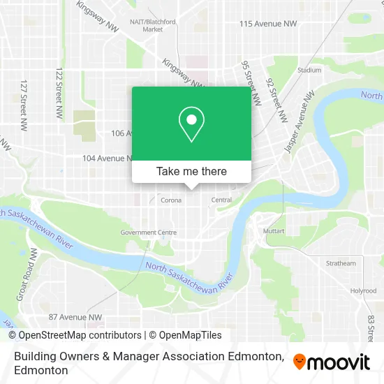 Building Owners & Manager Association Edmonton map