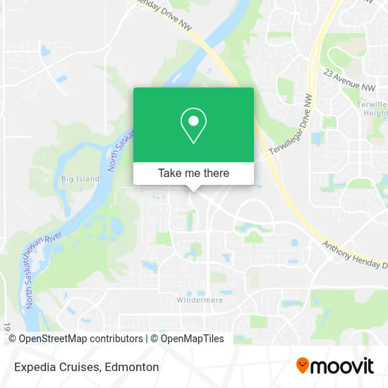 Expedia Cruises map