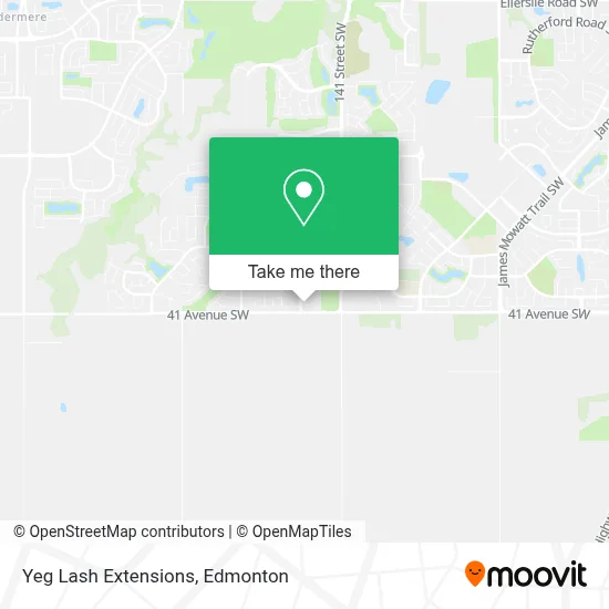 Yeg Lash Extensions map