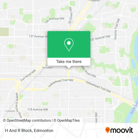 H And R Block map