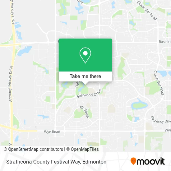 Strathcona County Festival Way map