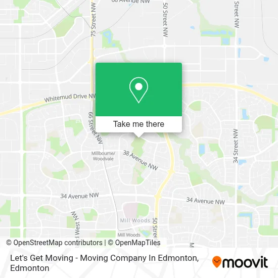 Let's Get Moving - Moving Company In Edmonton map