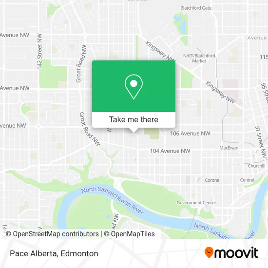 Pace Alberta map