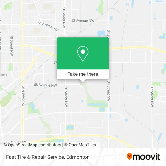 Fast Tire & Repair Service map