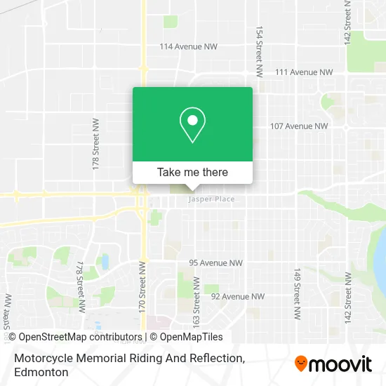 Motorcycle Memorial Riding And Reflection map