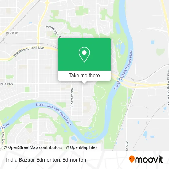 India Bazaar Edmonton map