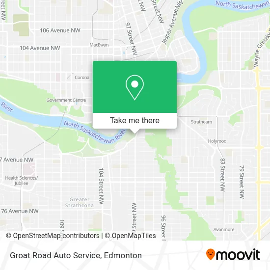 Groat Road Auto Service map