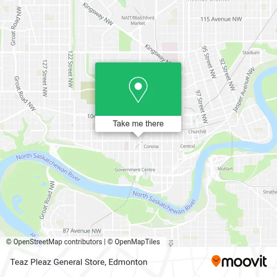 Teaz Pleaz  General Store map