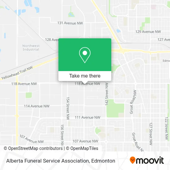 Alberta Funeral Service Association map
