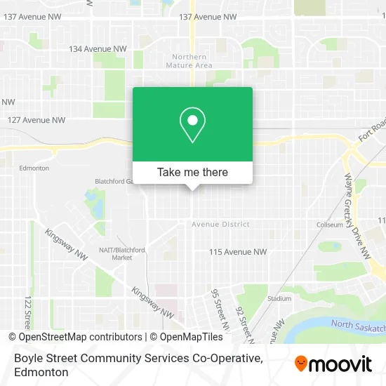Boyle Street Community Services Co-Operative map