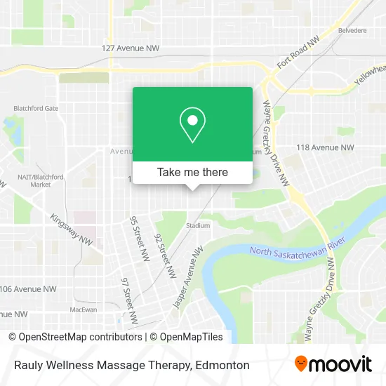 Rauly Wellness Massage Therapy map