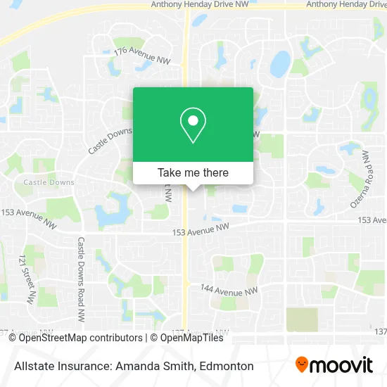 Allstate Insurance: Amanda Smith map