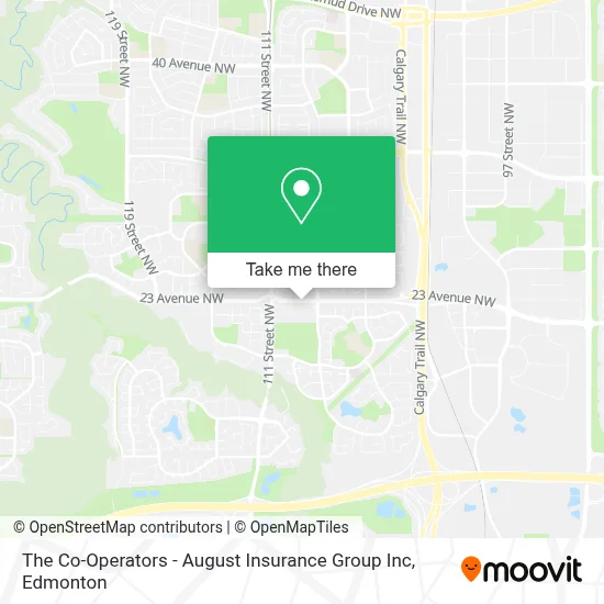 The Co-Operators - August Insurance Group Inc map