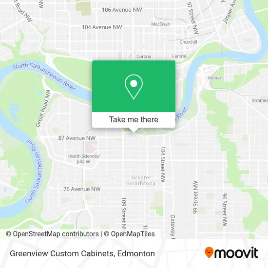 Greenview Custom Cabinets map
