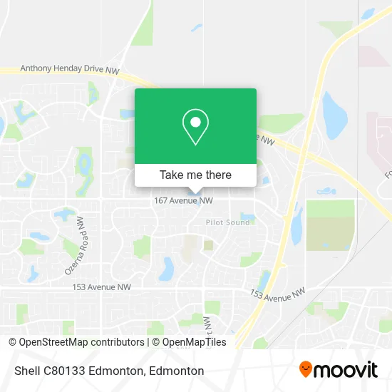 Shell C80133 Edmonton map