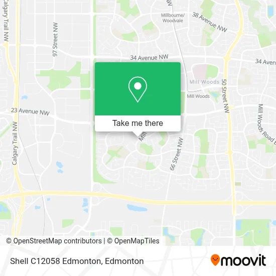Shell C12058 Edmonton map