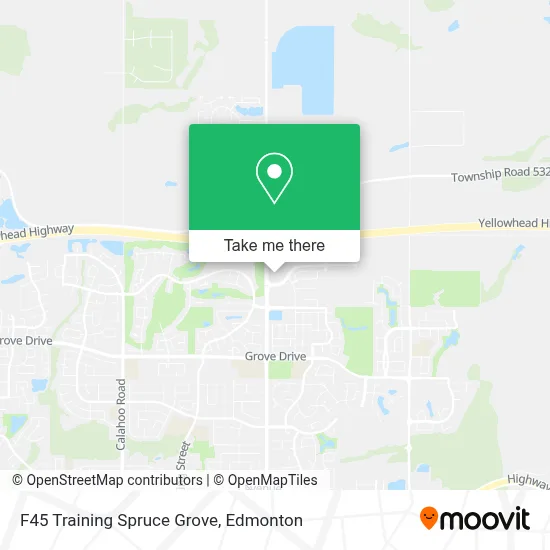 F45 Training Spruce Grove map