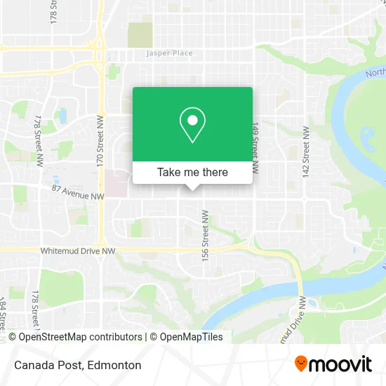 Canada Post map