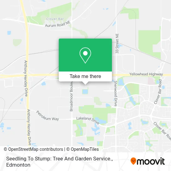 Seedling To Stump: Tree And Garden Service. map