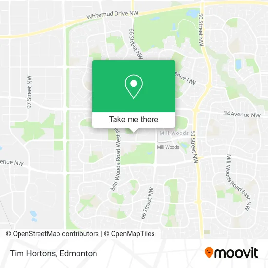 Tim Hortons map